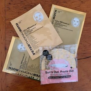 Peter Thomas Roth Gold Unwrinkle Mask + Lip Mask